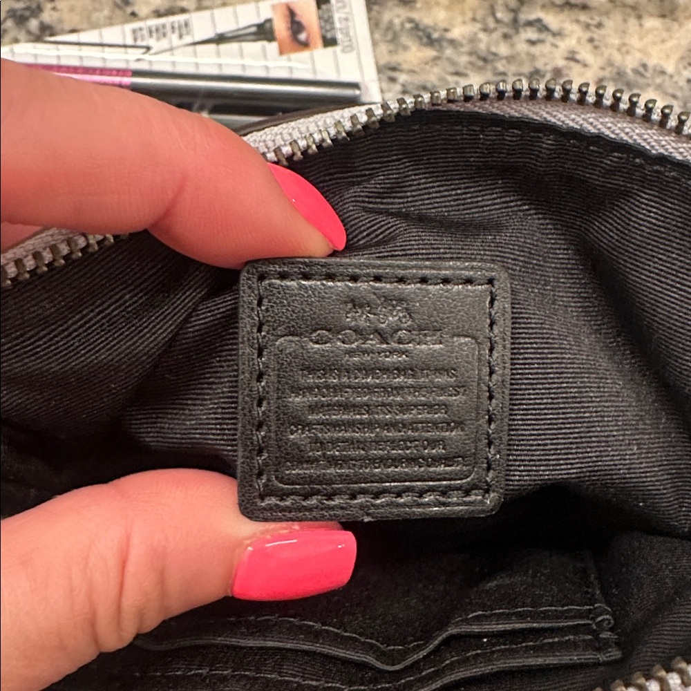 Coach Metallic Silver Wristlet - Picture 4 of 4
